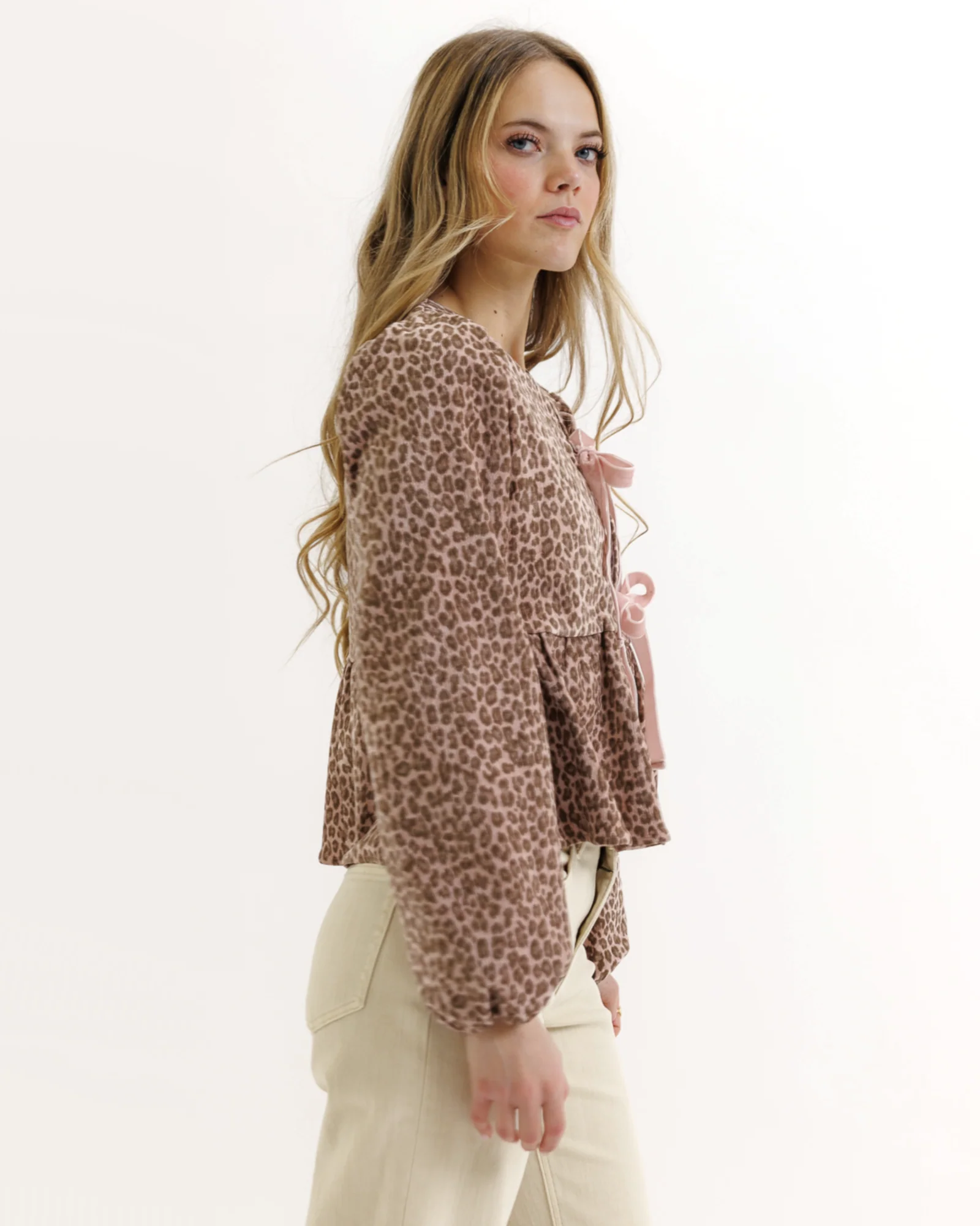 Animal Print Tie Top - Final Sale - Image 3