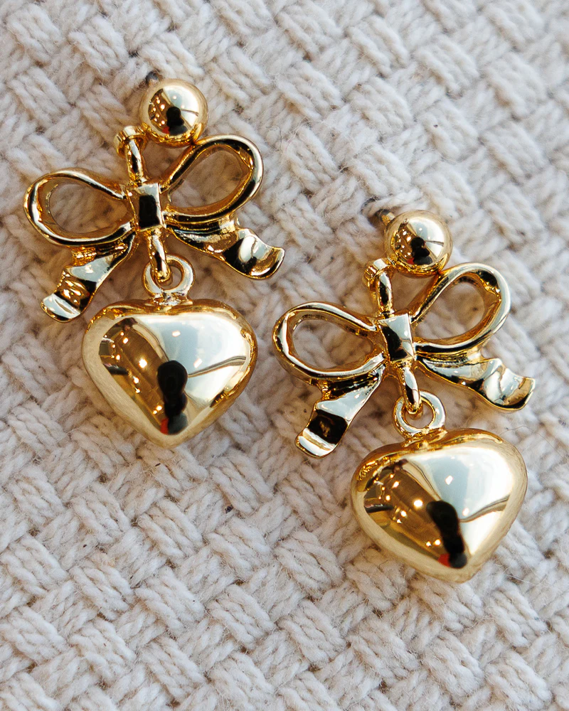 Bows and Hearts Earrings - Image 3