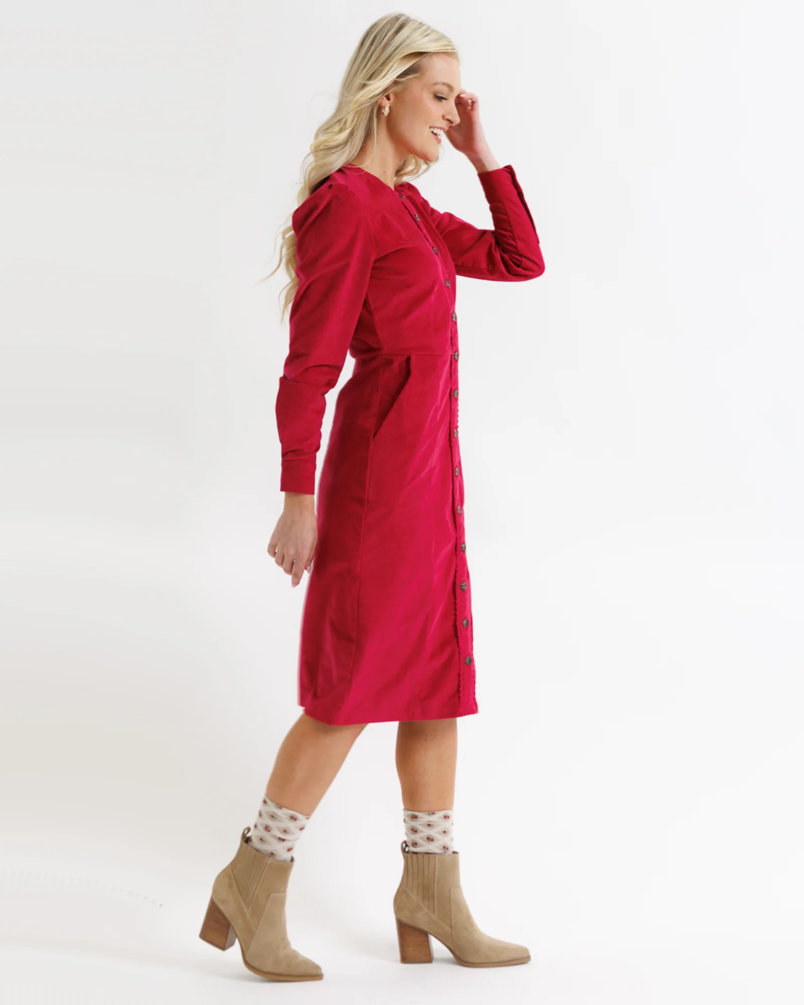 Chesterfield Cord Dress - Final Sale - Image 3