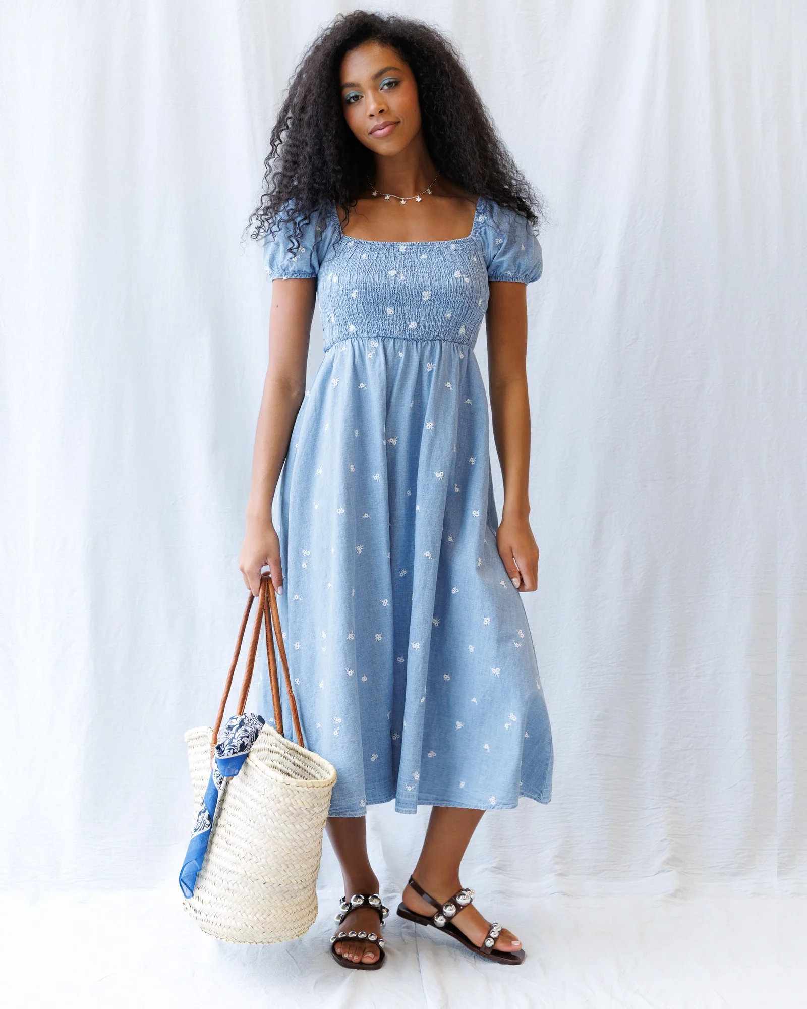 Embroidered Buds Dress - Image 3