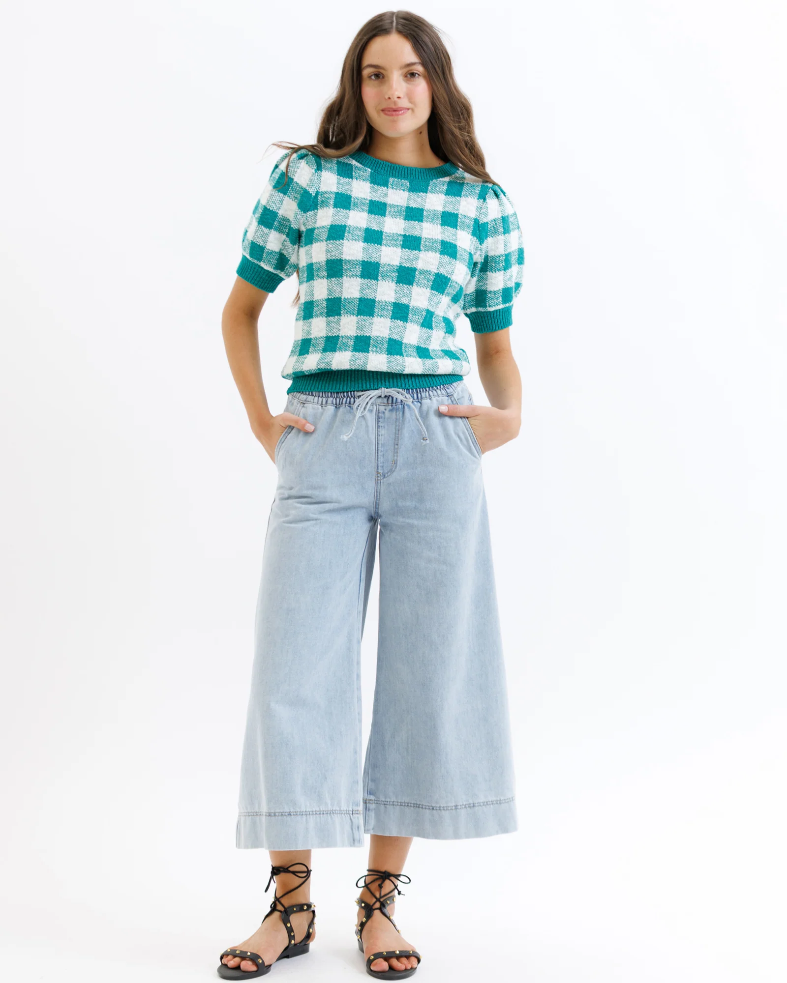 High Rise Wide Leg Crop - Image 6