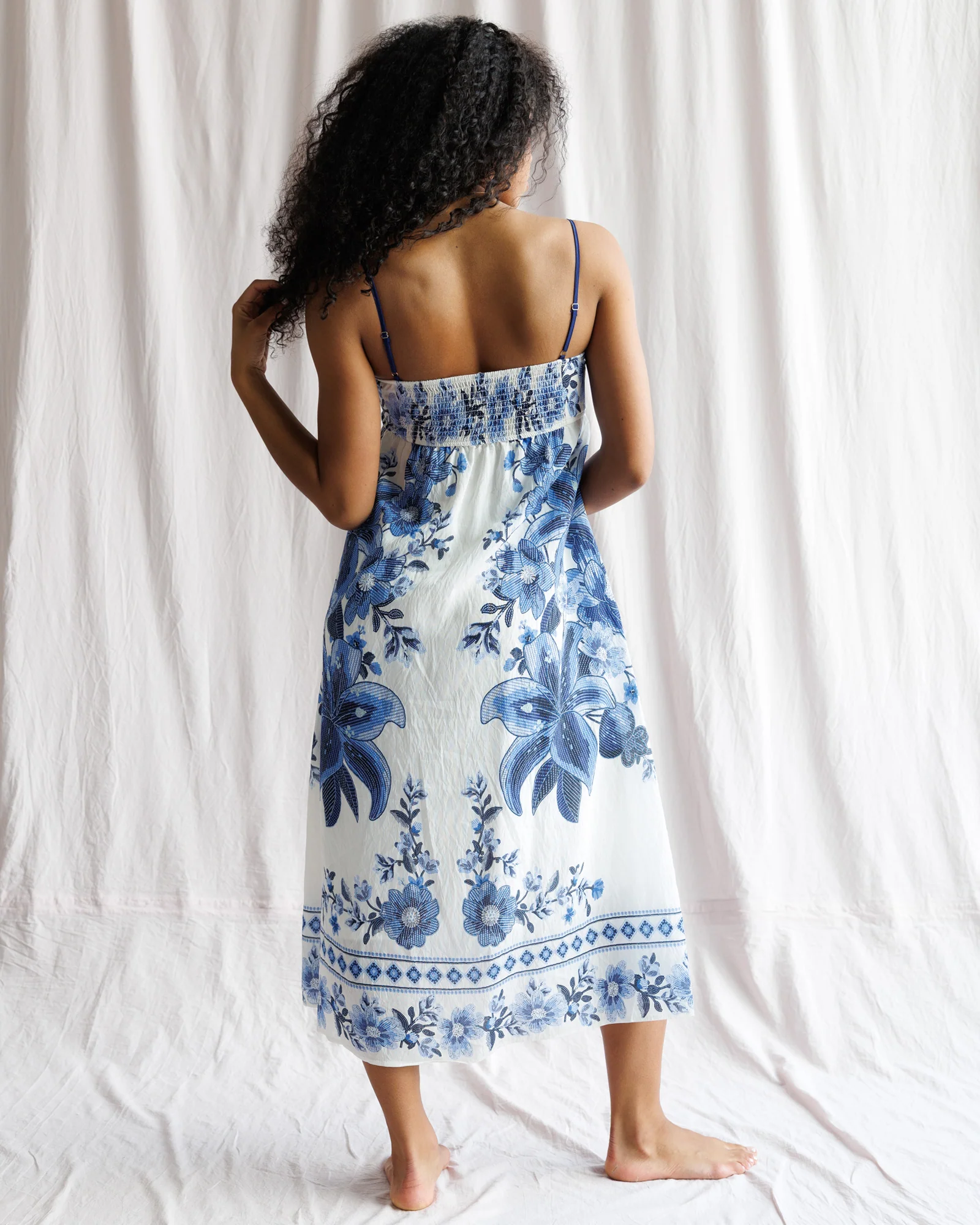 Indigo Garden Dress - Image 3