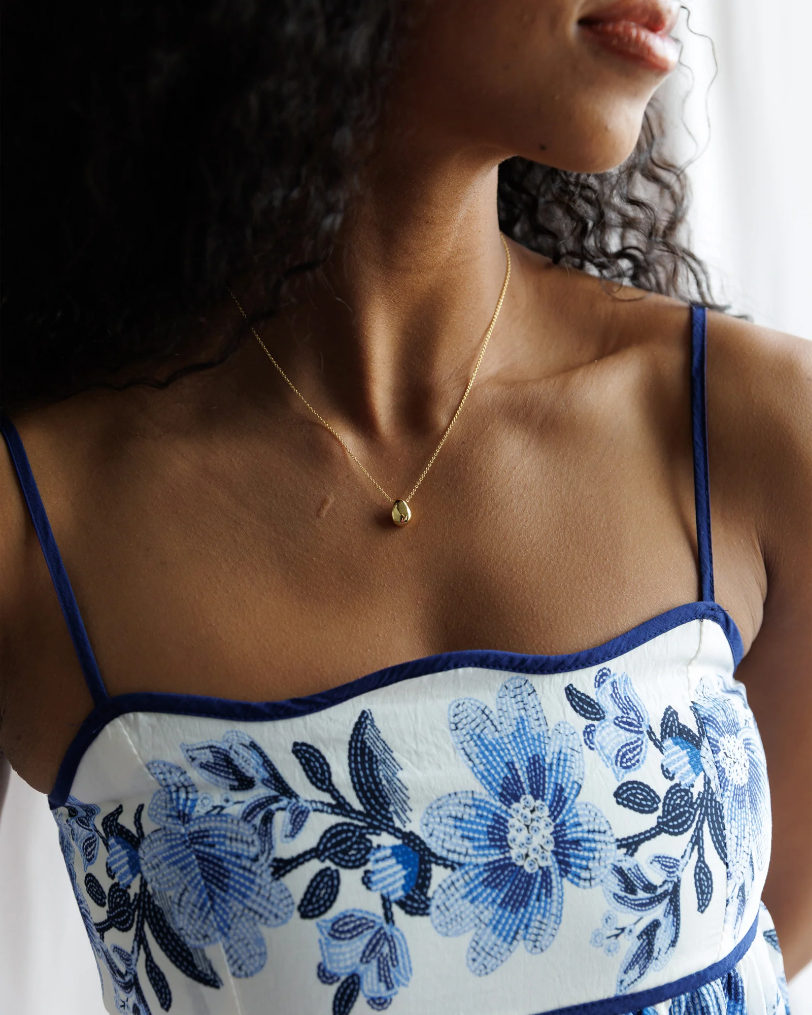 Indigo Garden Dress - Image 6