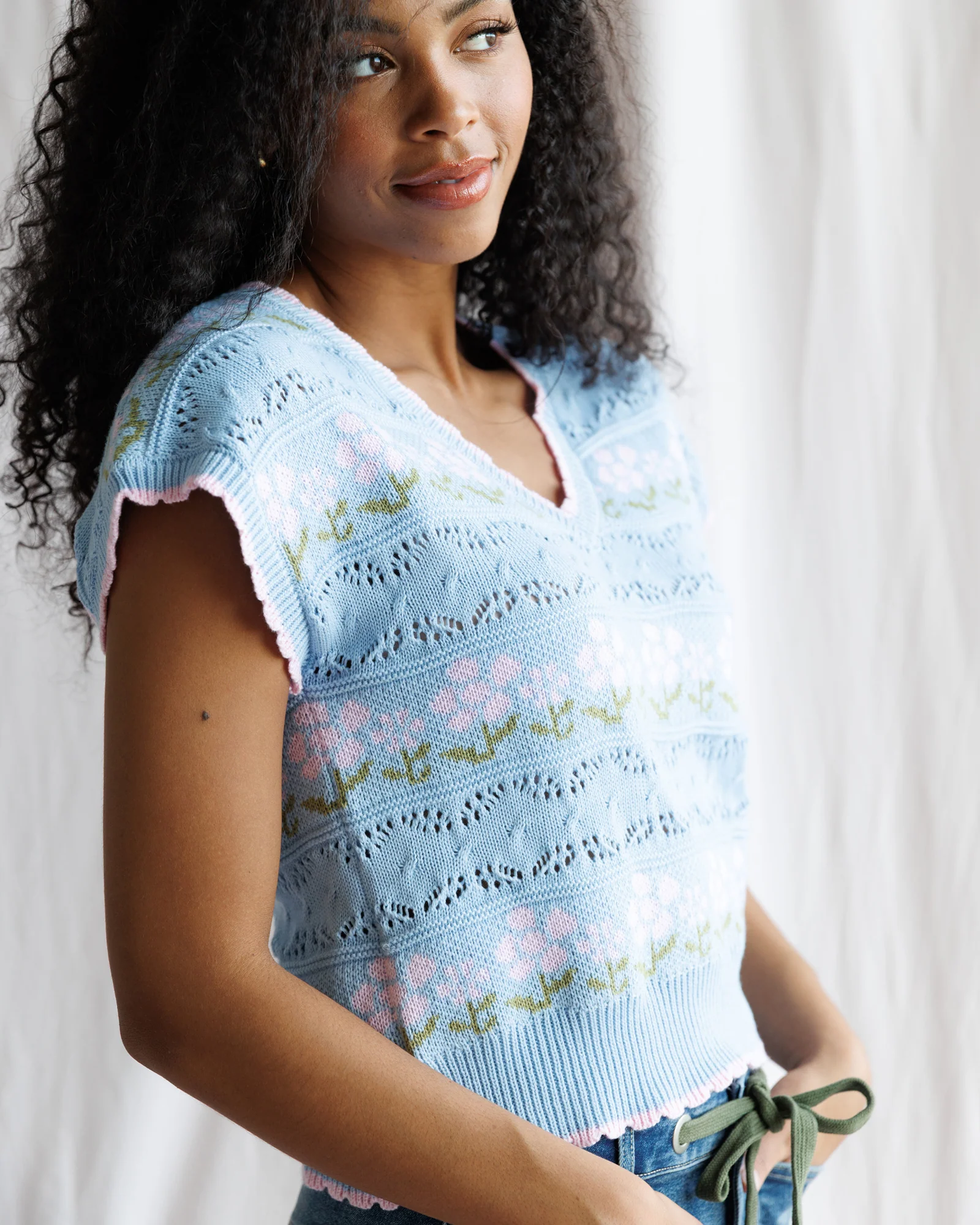 Pink Posies Sweater - Image 4
