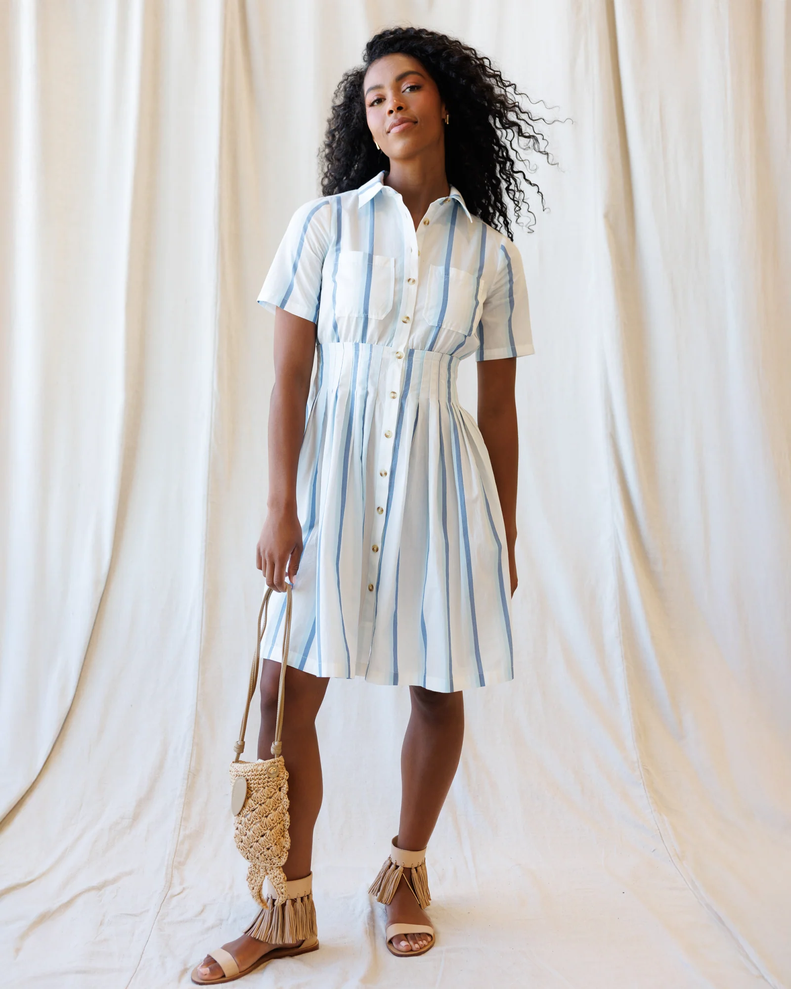Seaside Stripe Dress - Image 4