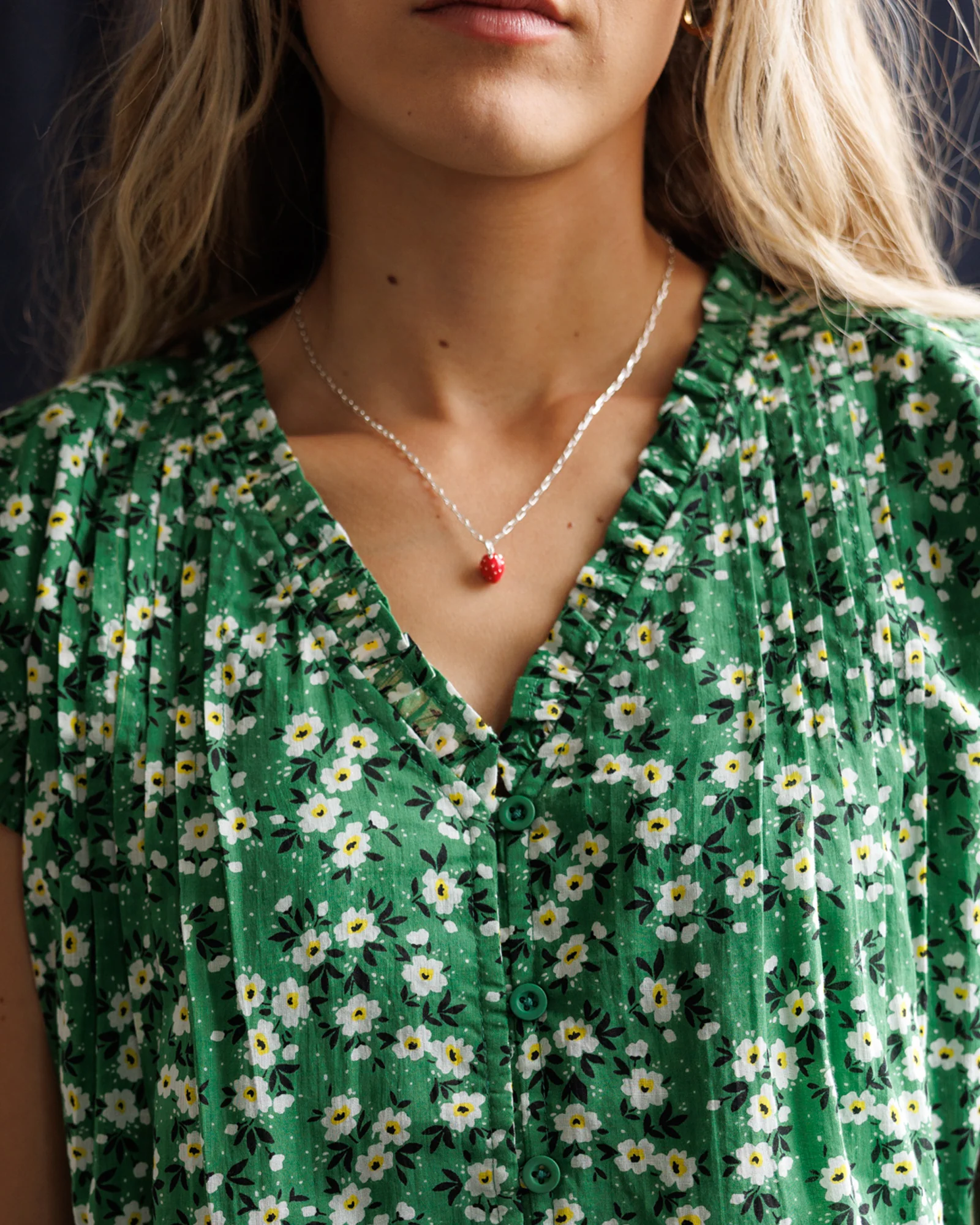 Silver Strawberry Fields Forever Necklace - Image 2