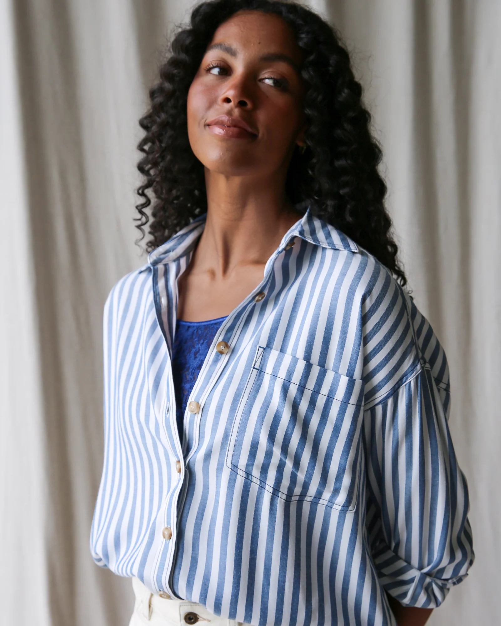 Soft Stripe Button Down - Final Sale - Image 4