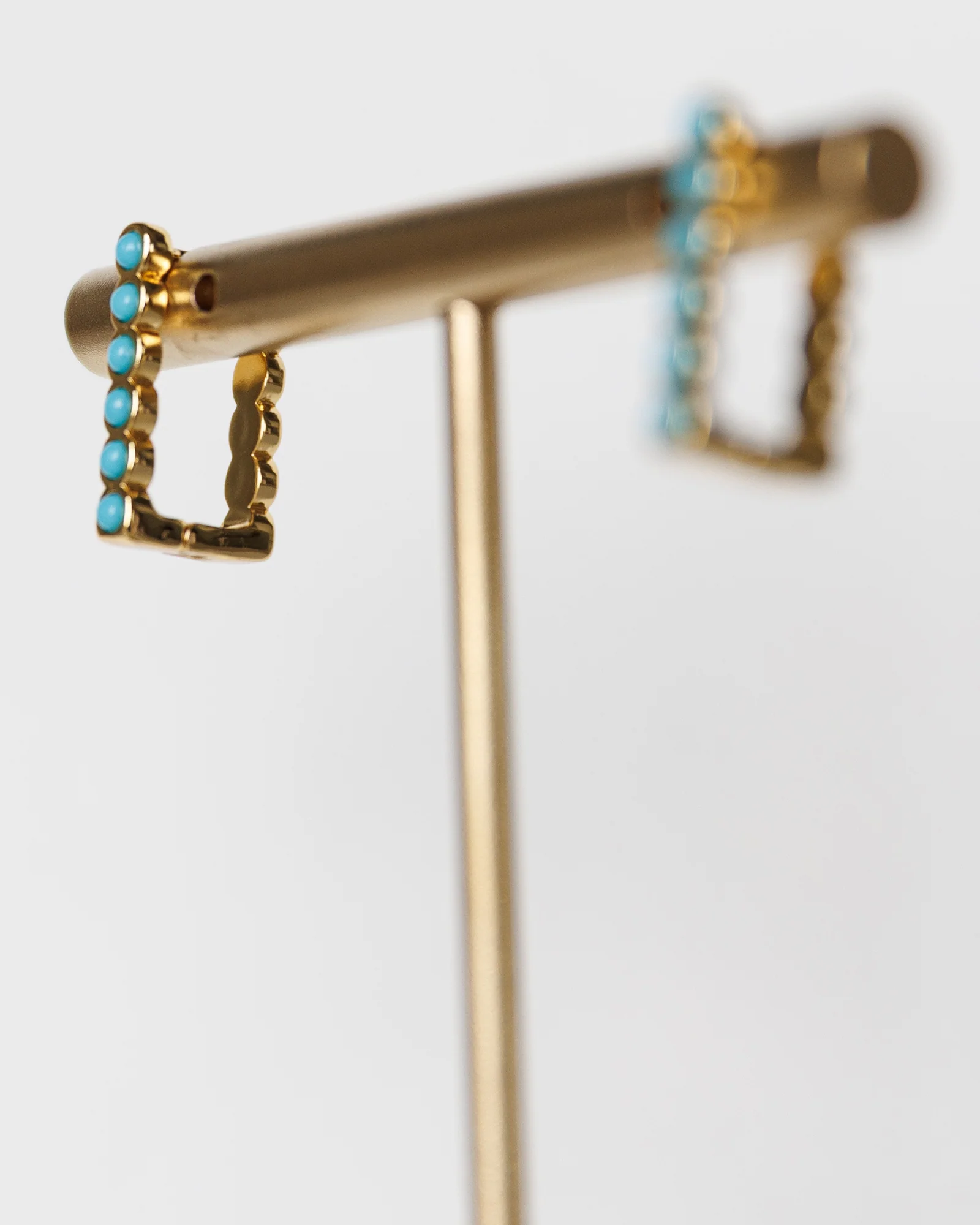 Turquoise Hoop Earring - Image 3